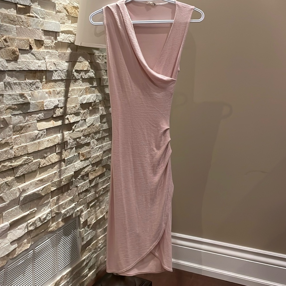 Aritzia Wilfred Free Pink Wrap Dress